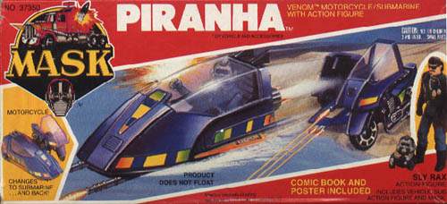 Kenner MASK PIRANHA BOX FRONT